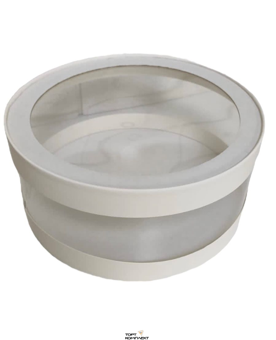 Коробка круглая d20 h10см прозрачная  