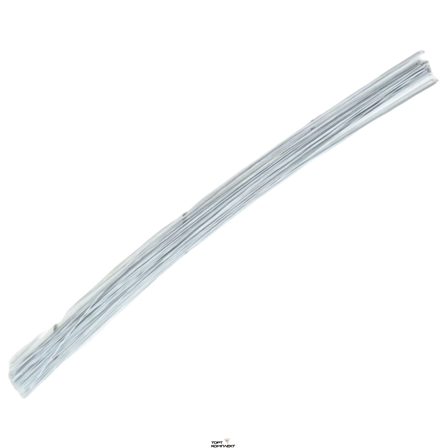 Проволока флористическая 0,8мм 60см белая 50шт