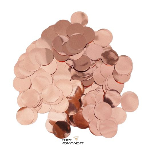 Наполнитель Конфетти розовое золото 10гр