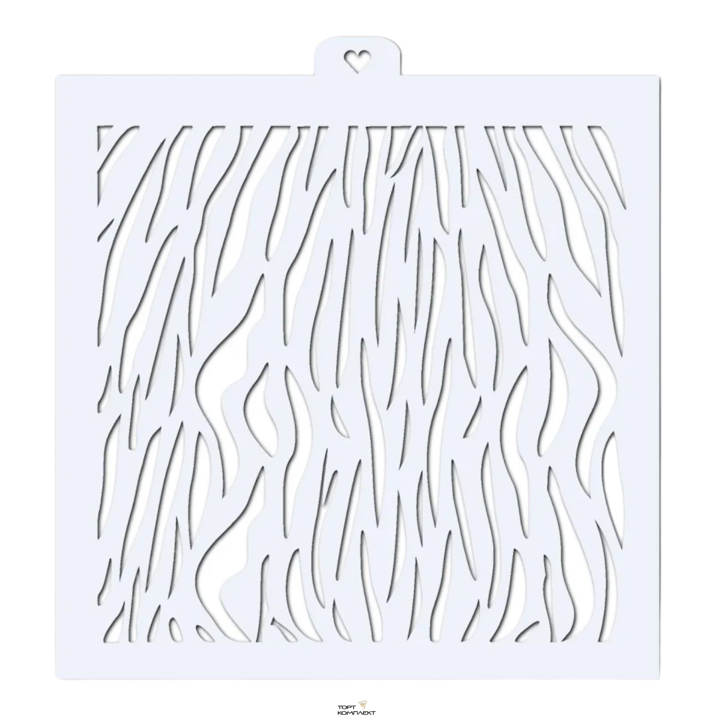 Трафарет "Тигриные полосы" 15х15см