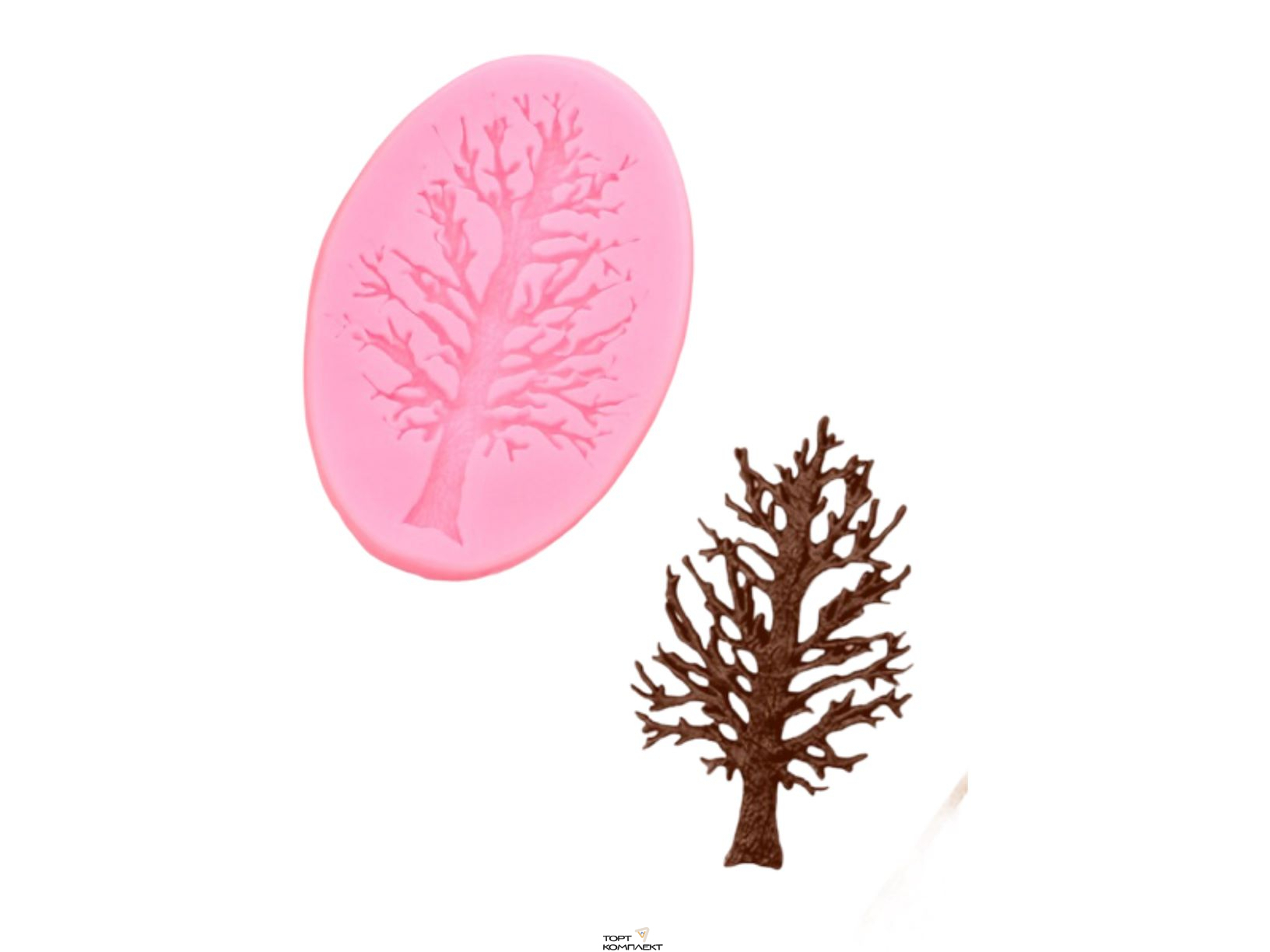 Молд 8,2x6х0,8 см "Дерево"