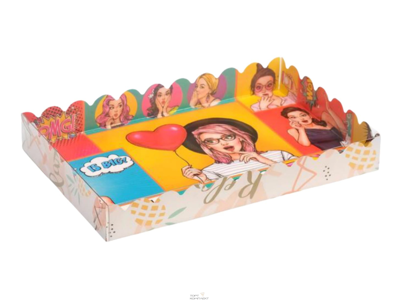 Коробка для печенья "Pop-art", 22 х 15 х 3 см