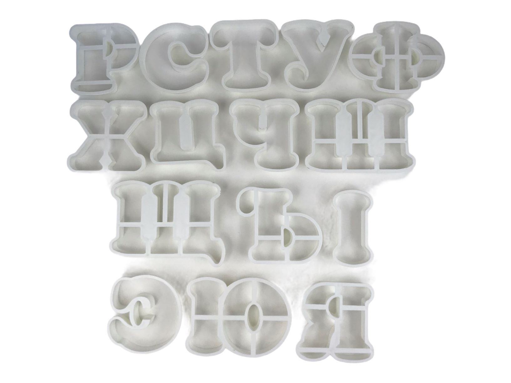 Набор форм для печенья 30 шт "Алфавит" 9х10х2 см 