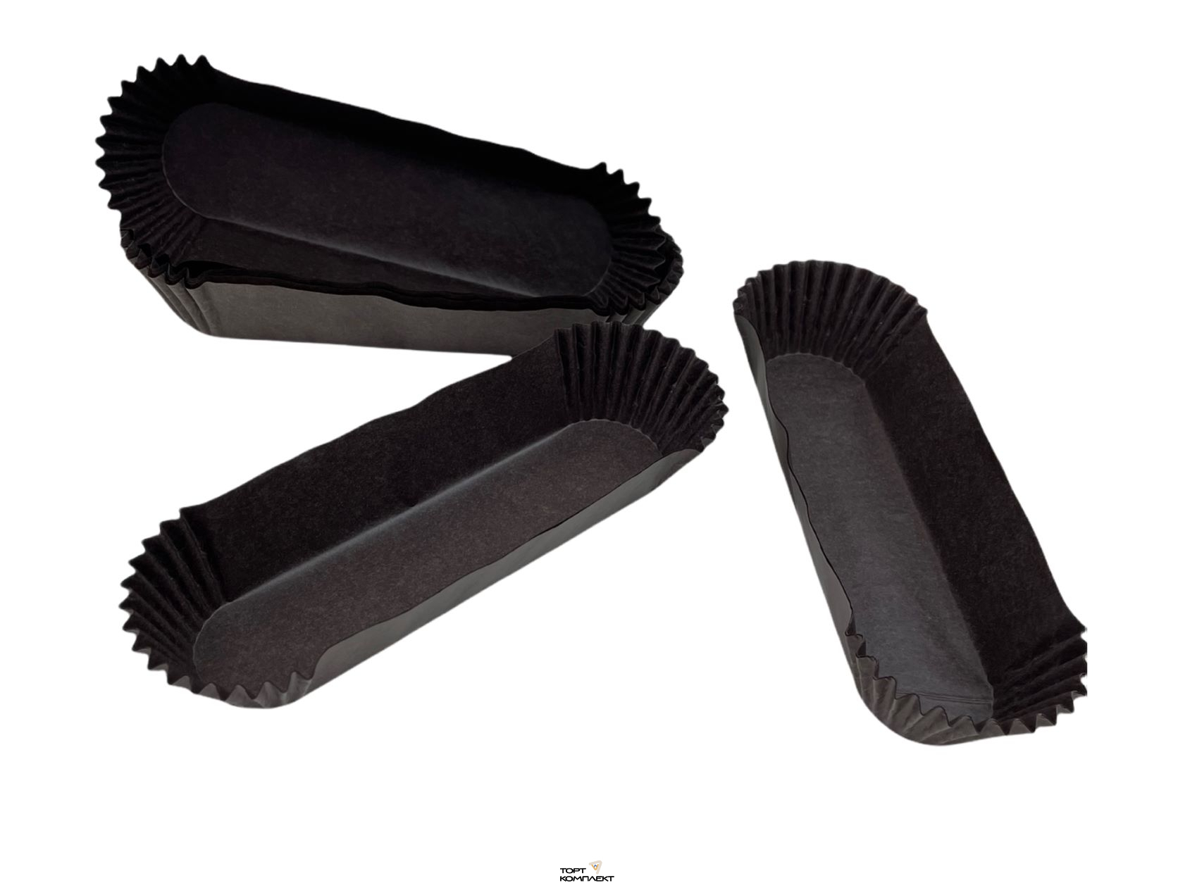 Капсулы для эклеров бумажные 136*34 h2,5см (24-27шт) Коричневые