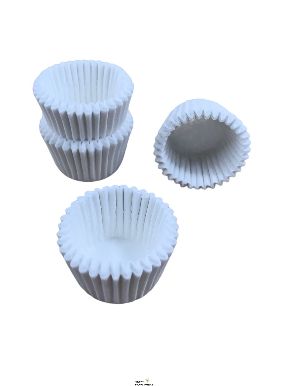 Капсула белая для конфет 3 х 2,5 см  (44-46 шт)