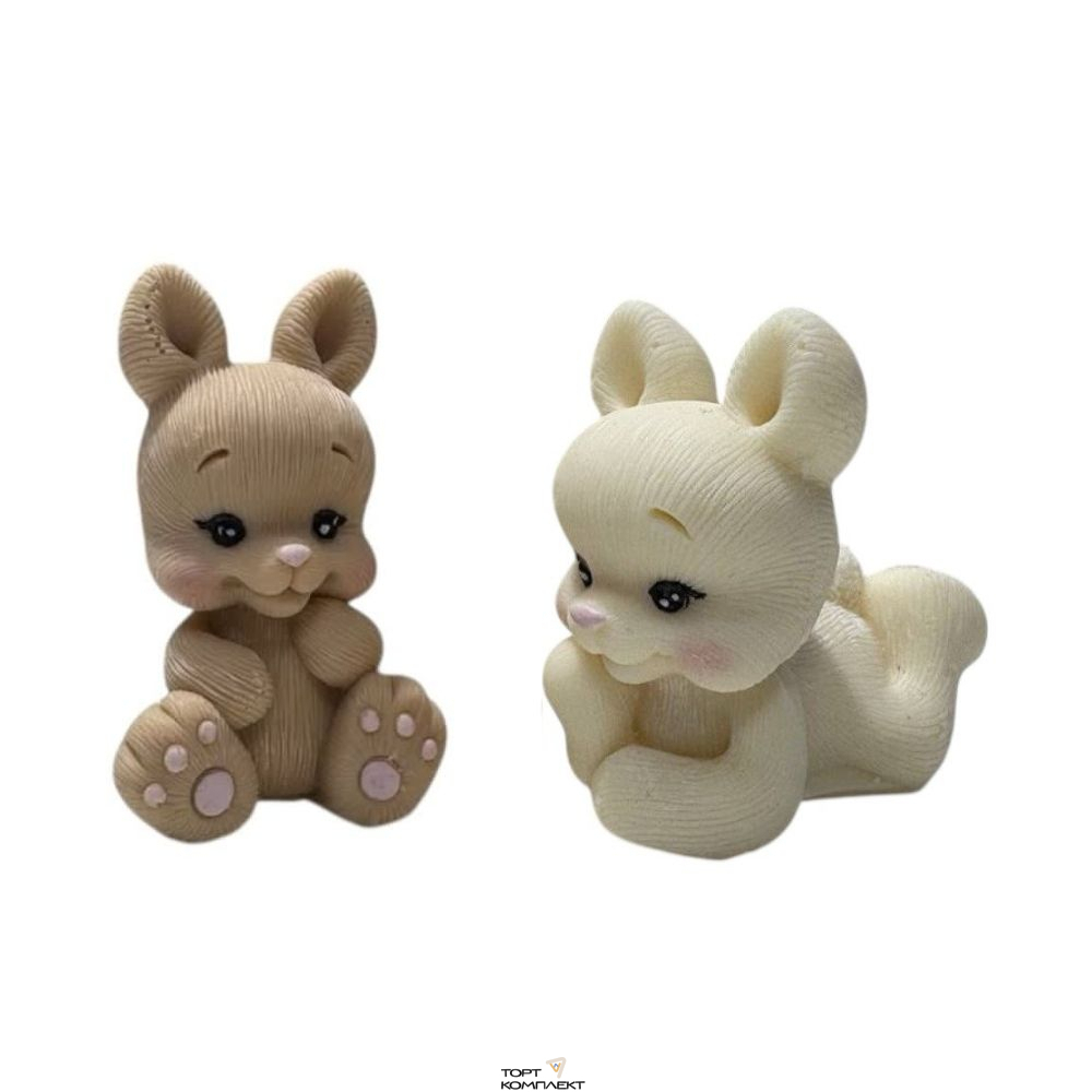 Фигурка "Бенто зайцы" 2шт 70гр