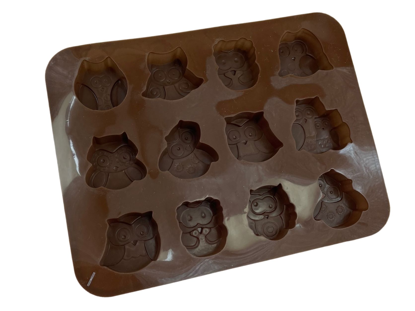 Форма для выпечки 12 ячеек "Совы" 15х19х1,5 см (3,5х3,5х1,5 см)