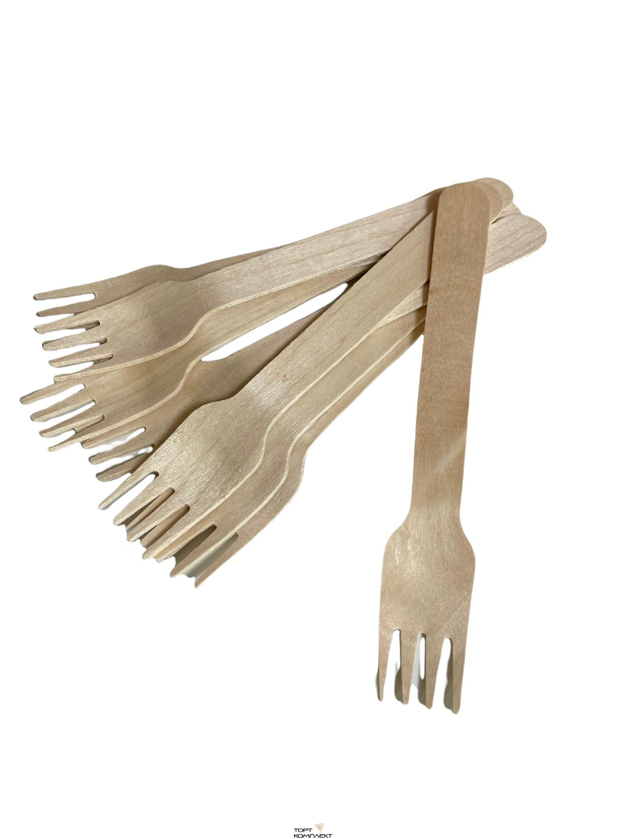 Вилочки деревянные для Бенто-торта 14см 20шт 