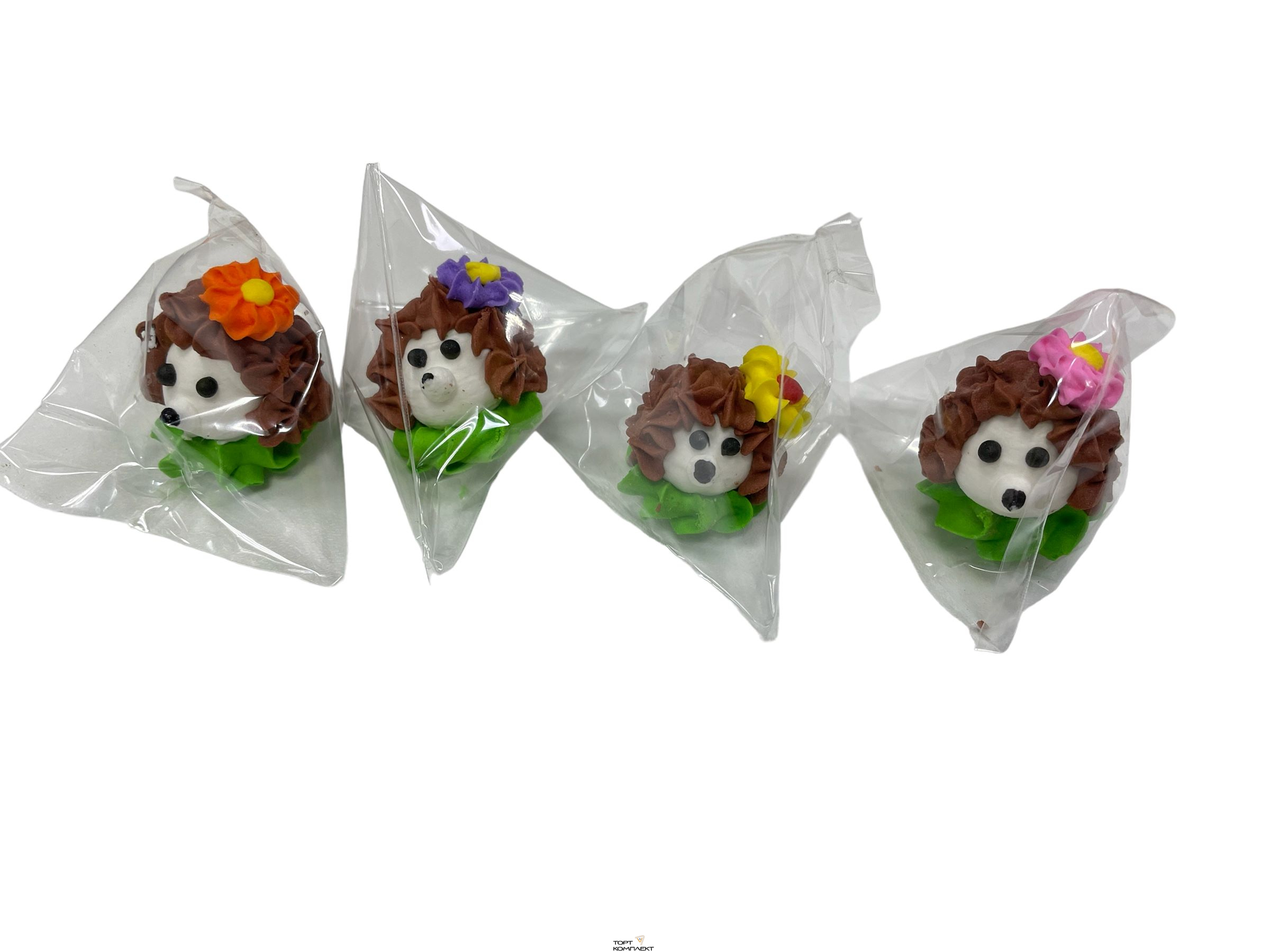 Сахарная фигурка "Ёжик" 3см 2шт 