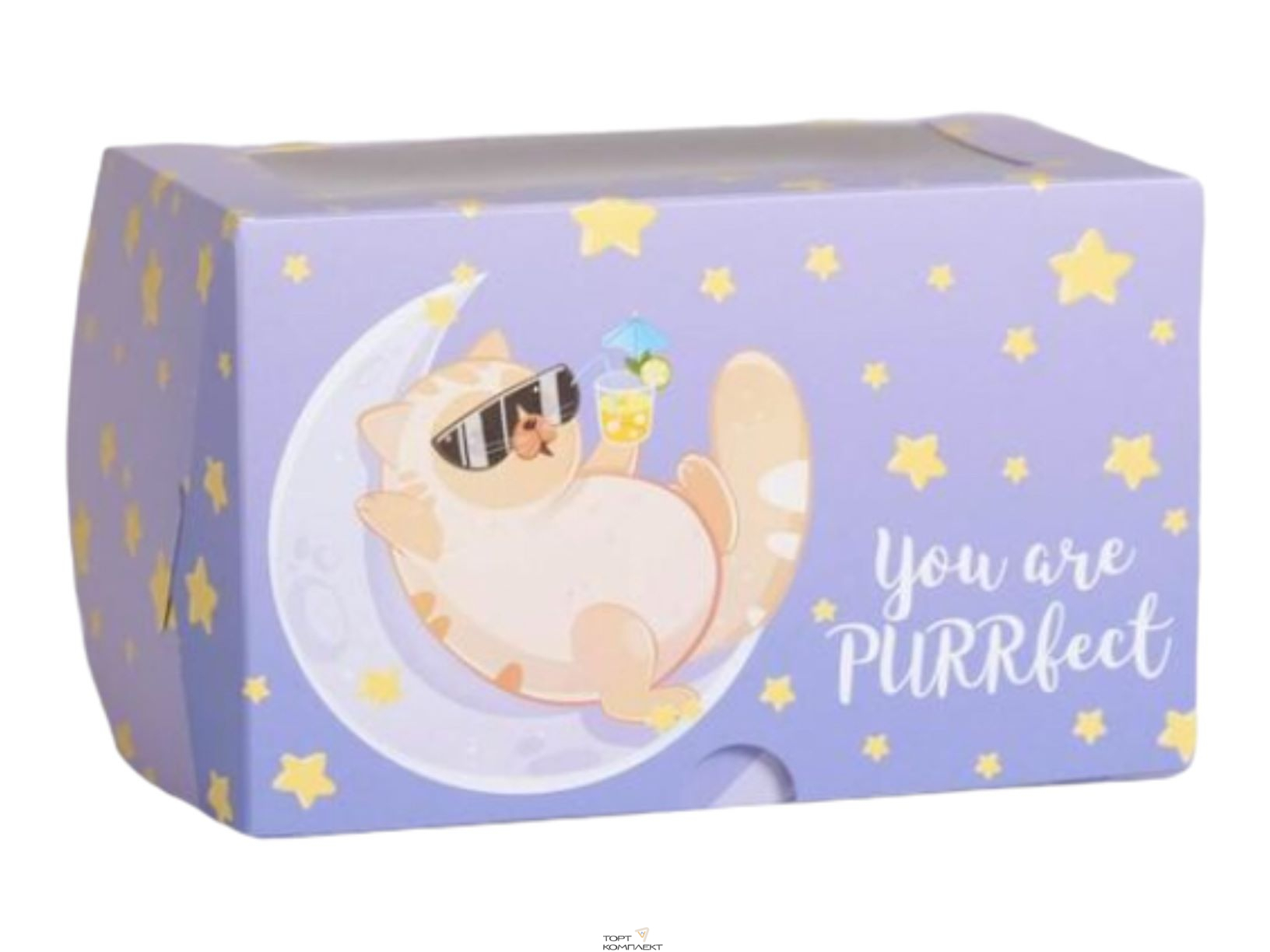 Коробка для 2 капкейков PURRfect 10 х 16 х 10см 