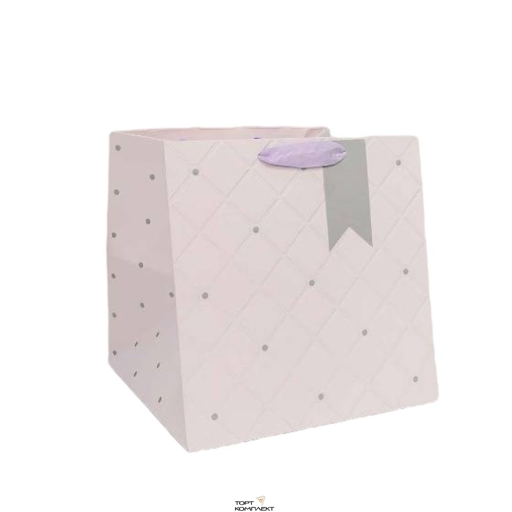 Пакет «Эксклюзив» 30×30×30 см сиреневый