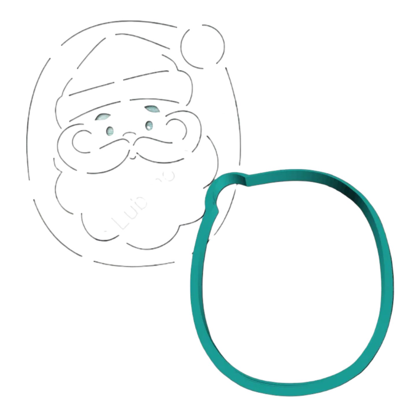 Набор форм+трафарет для пряников "2 и 0" 2шт