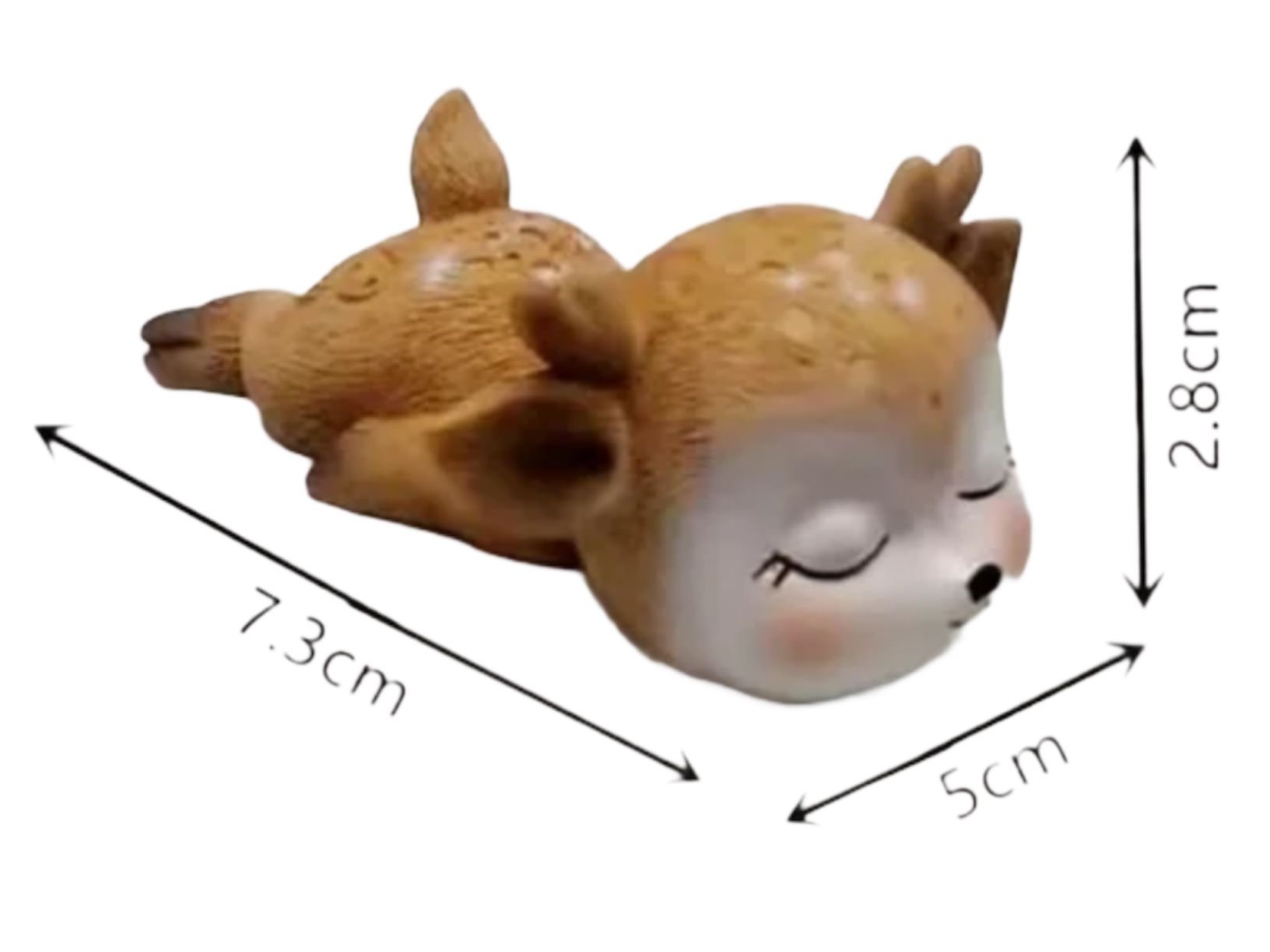 Силиконовый молд 3D "Спящий олененок на животике"