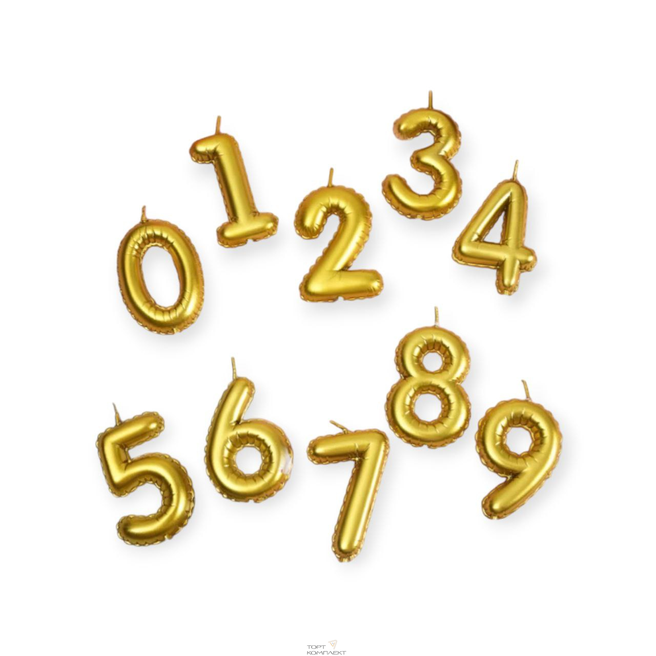 Свеча цифра "Воздушный шар" 5 см