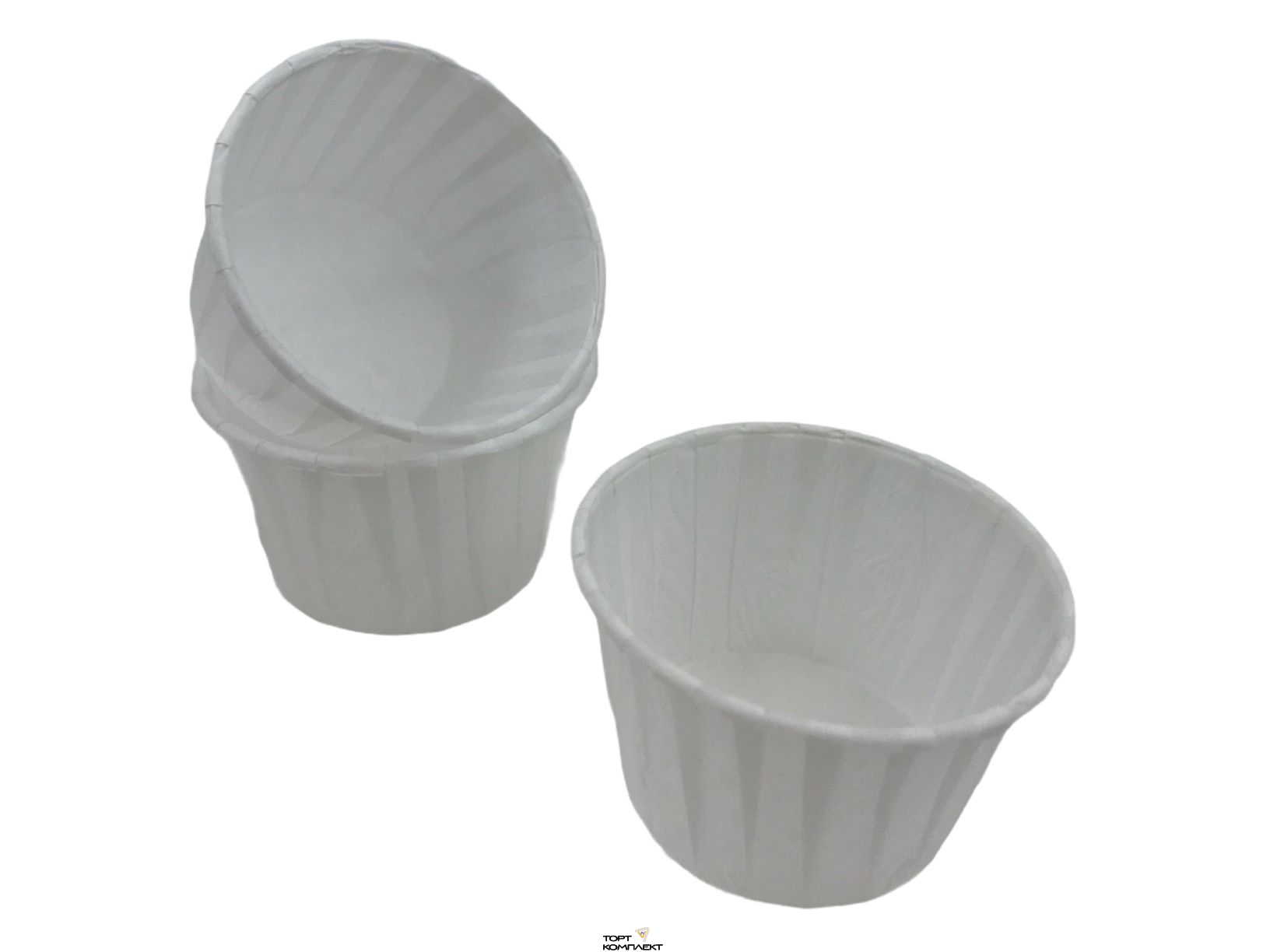 Капсула бумажная для капкейка 100 шт 50х40 Белая