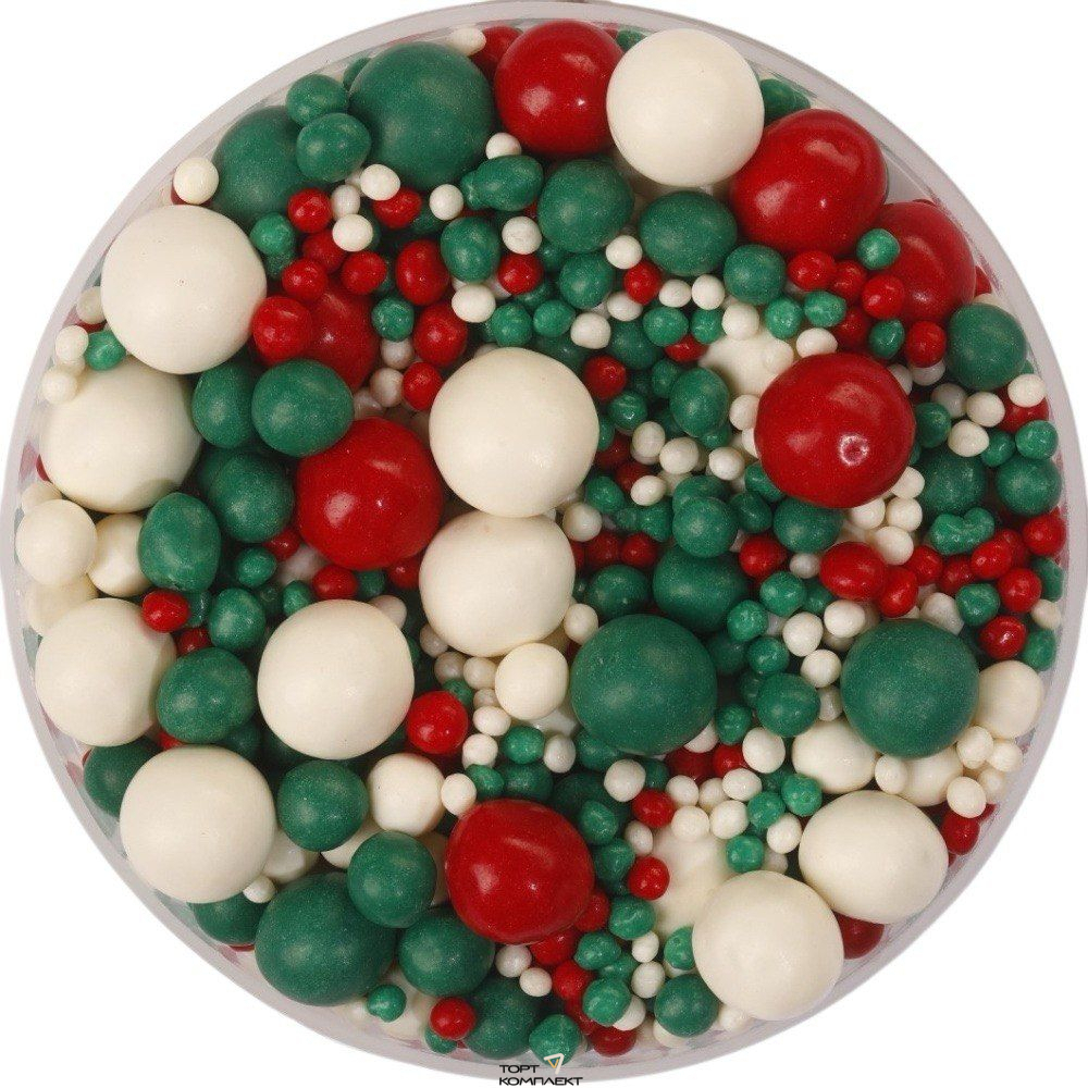 Посыпка рисовая микс Новогодний  50гр