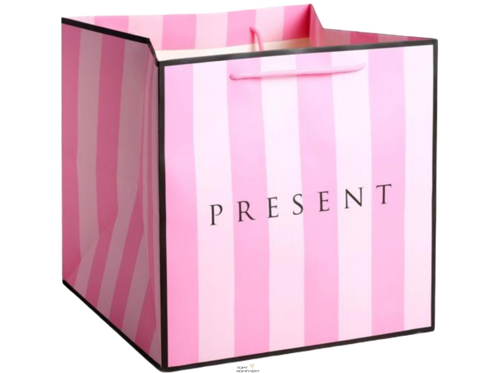 Пакет квадратный «Present» 30 × 30 × 30 см 
