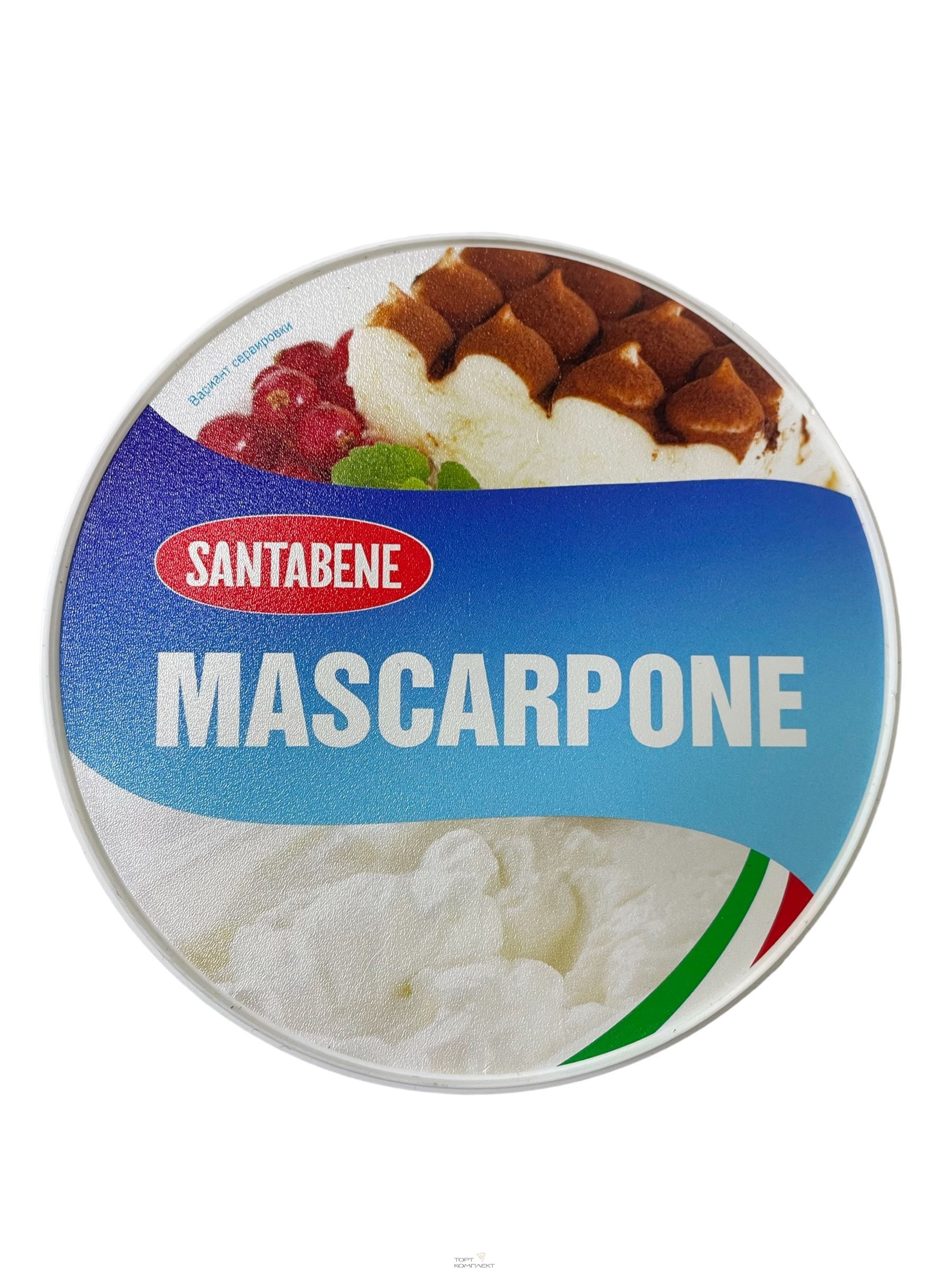 Сыр мягкий Маскарпоне  Santabene 500 гр