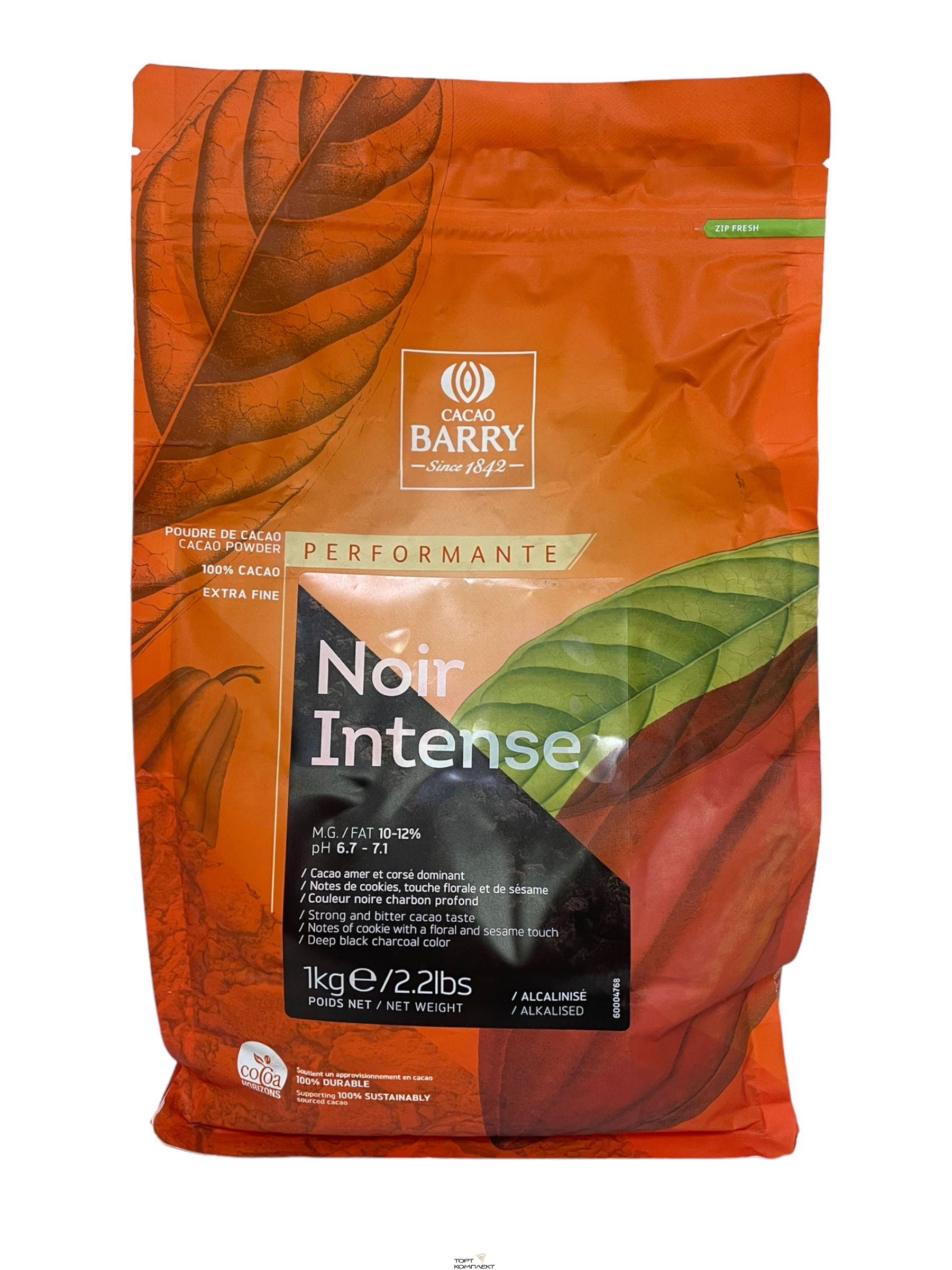 Какао-порошок Cacao Barry 10-12% Noir Intence Deep Black 1кг