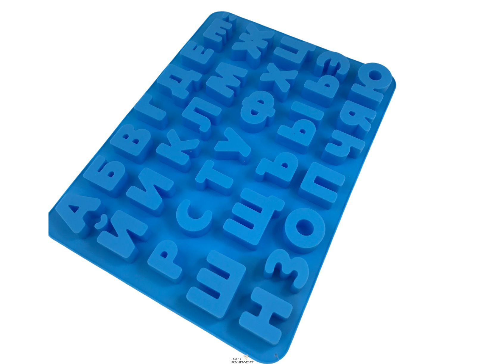 Форма для льда и шоколада 37 ячеек 36,6х26,6х2 см (3,5х3) "Буквы.Алфавит русский" 