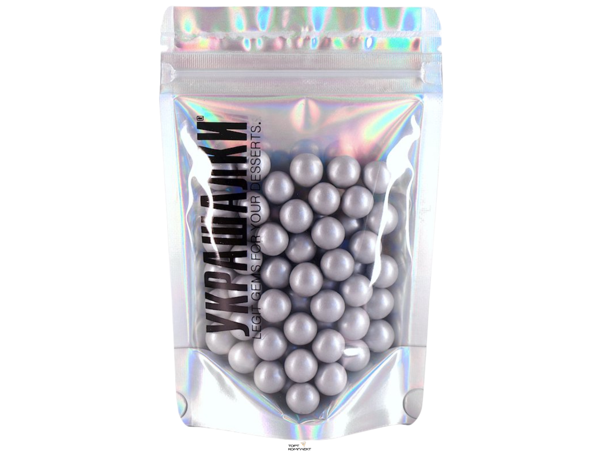 Шокошарики 8108 Украшалки Серый перламутр 50гр.