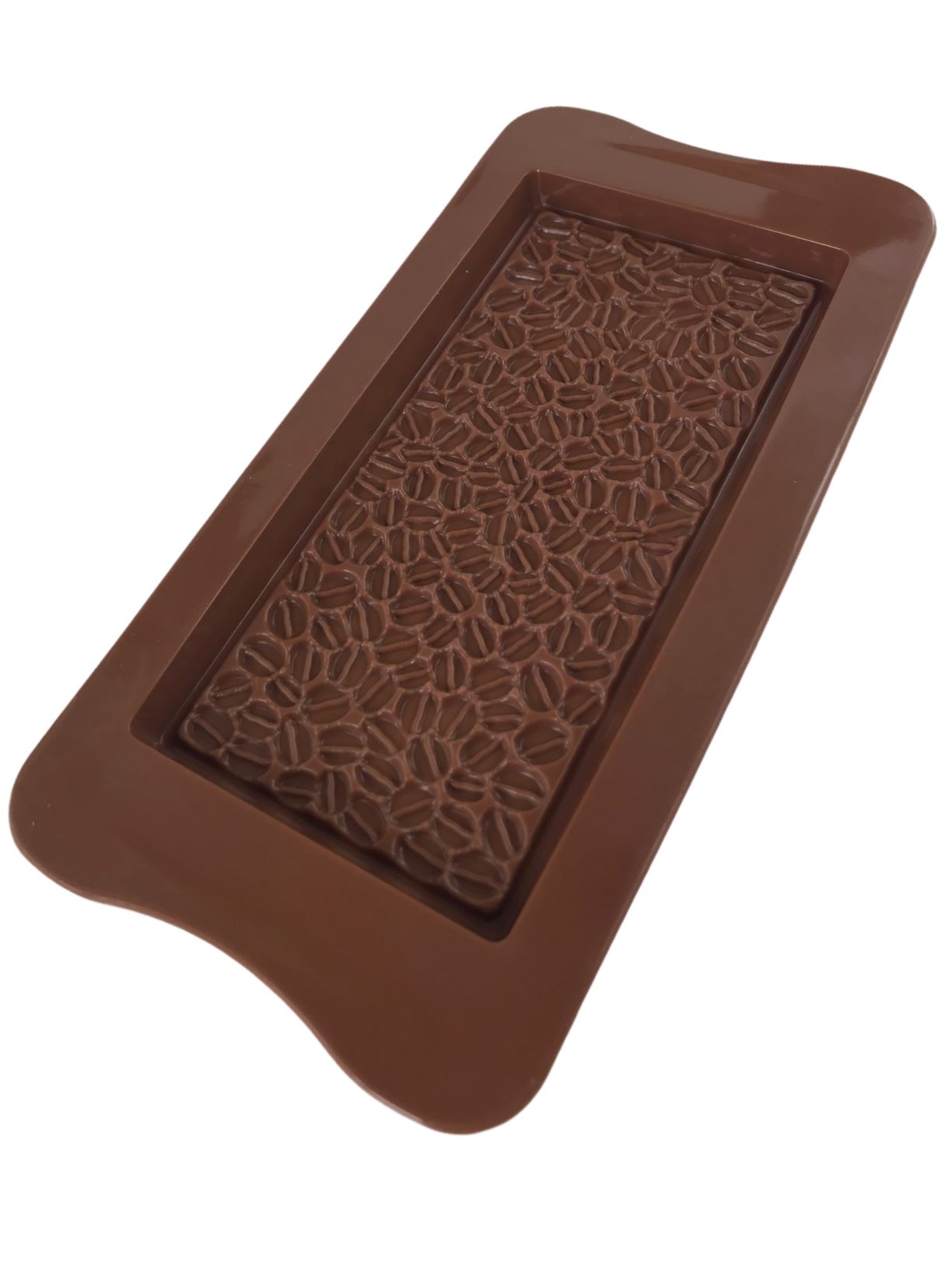 Форма силиконовая "Плитка кофейное зерно"