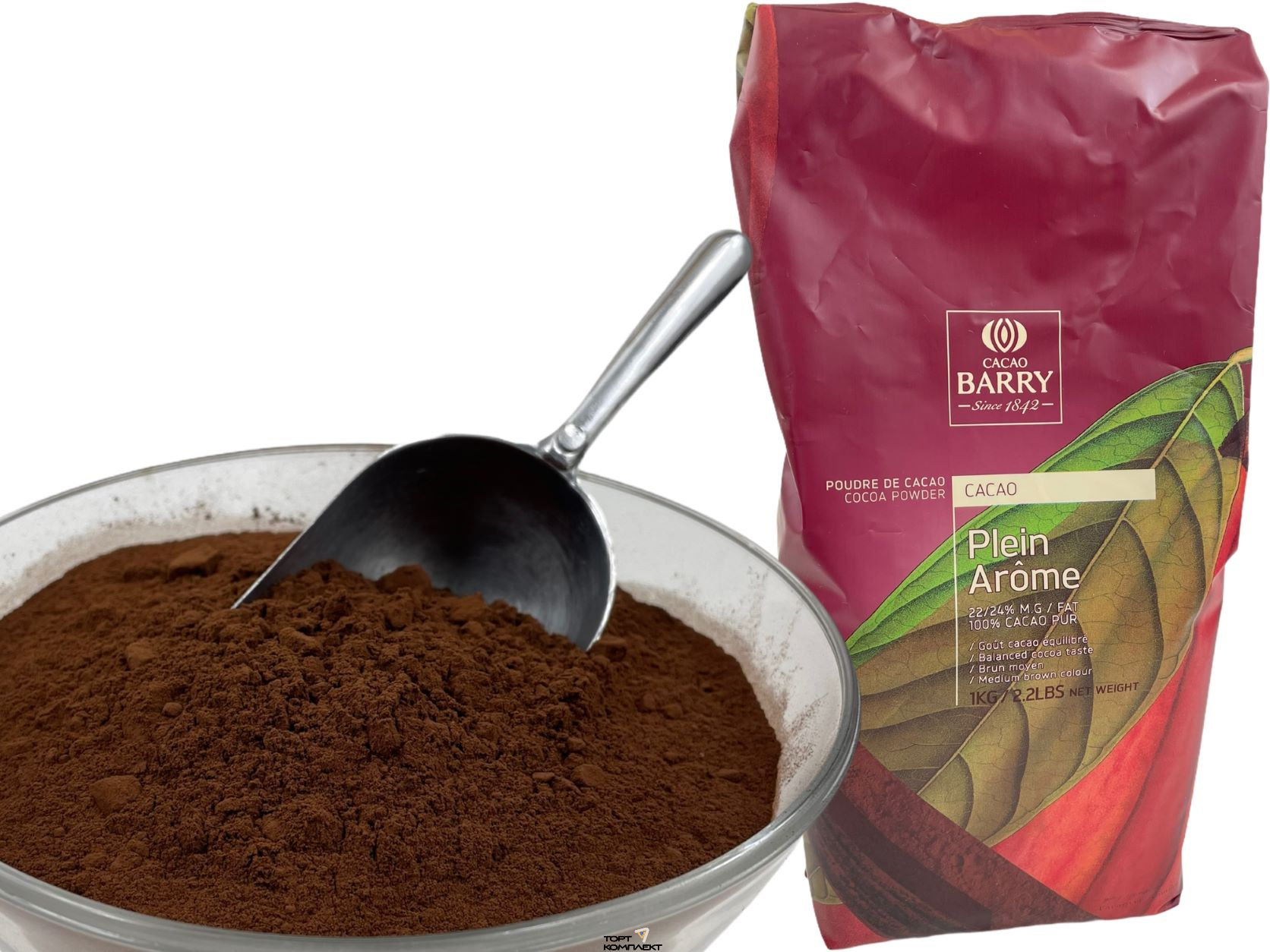 Какао-порошок Cacao Barry 22-24% Plein Arome 1кг