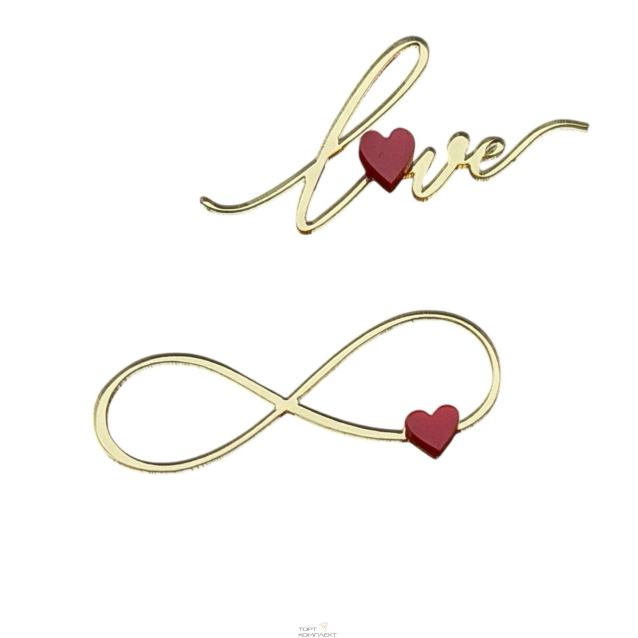 Топпер "Бесконечность" бирка 6см акрил