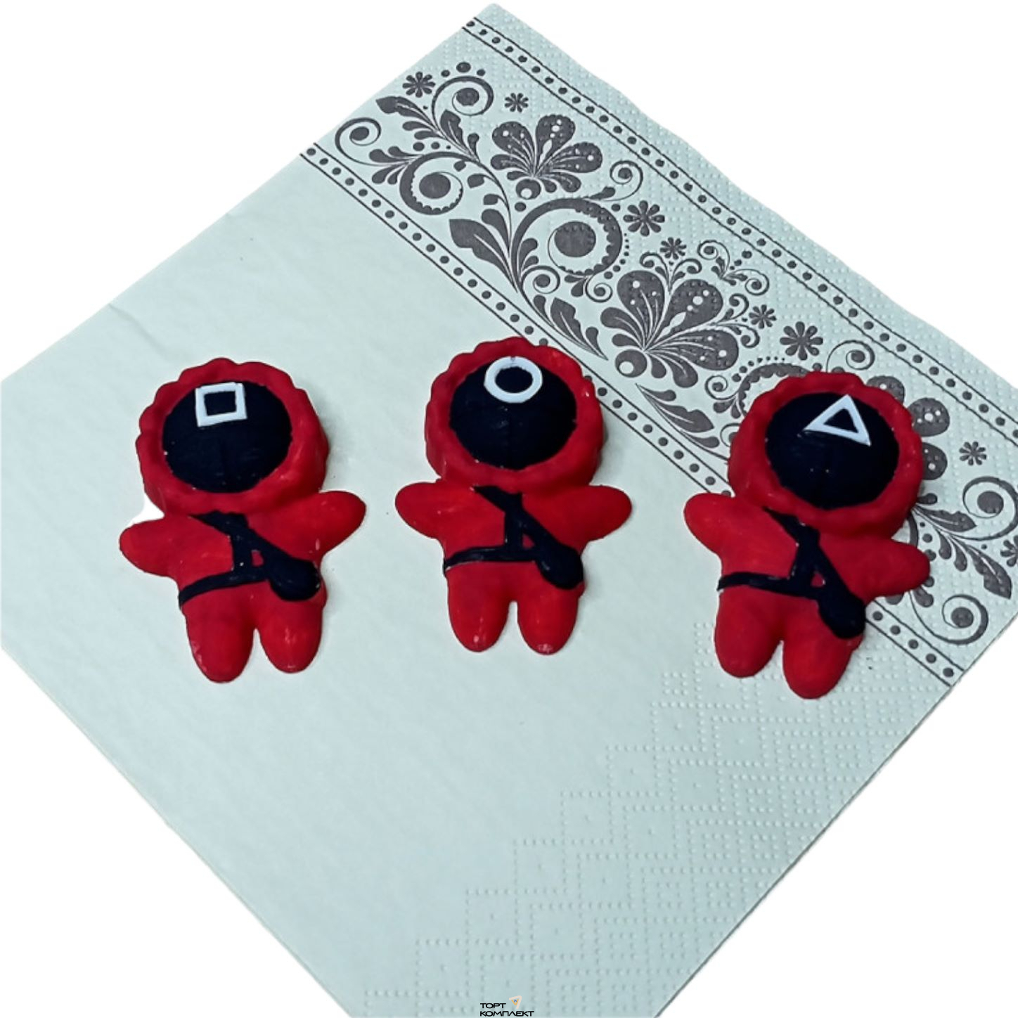 Силиконовая форма "Игра в кальмара человечки" 