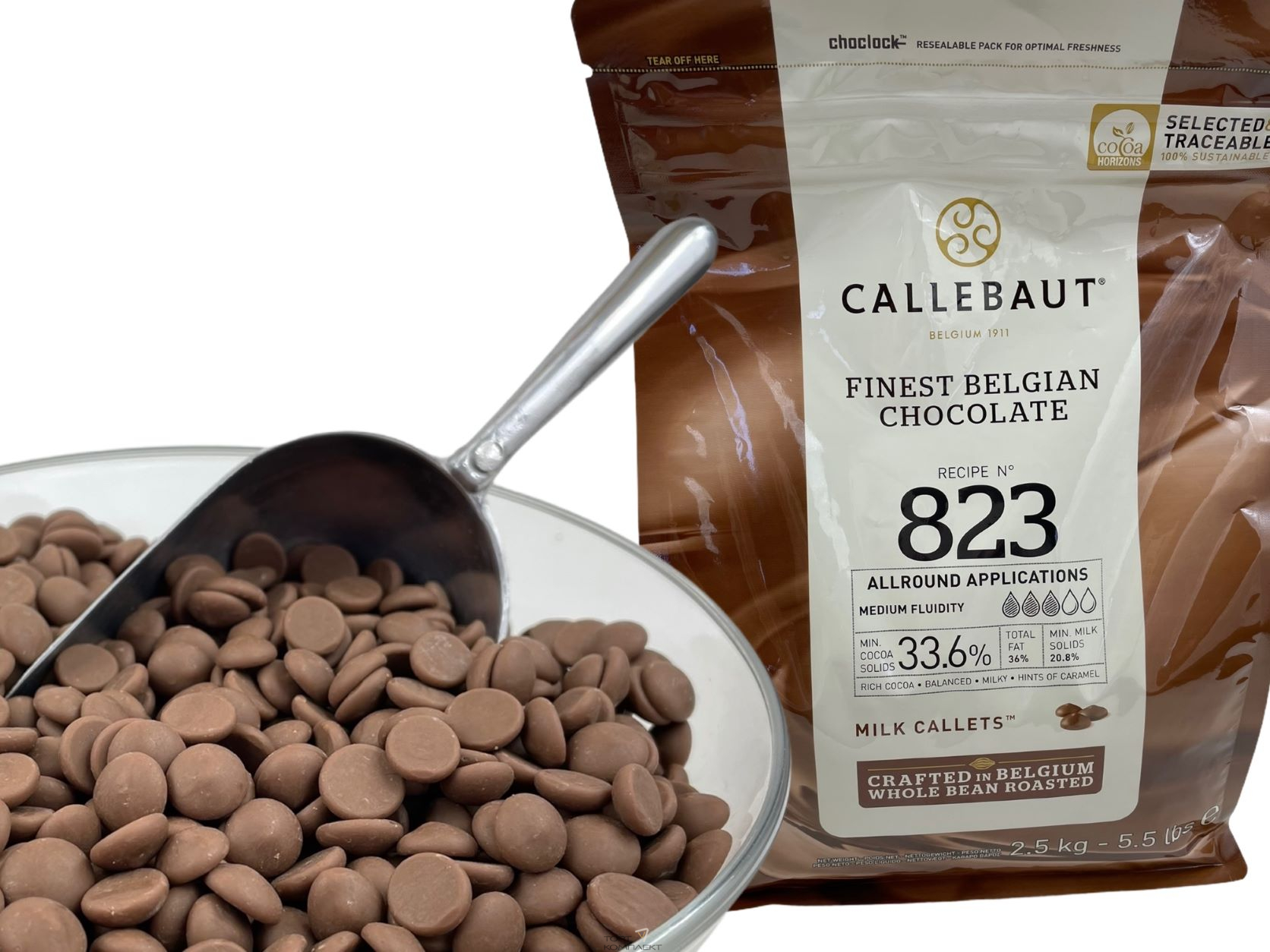 Купить Шоколад молочный  Callebaut 33,6%  200гр