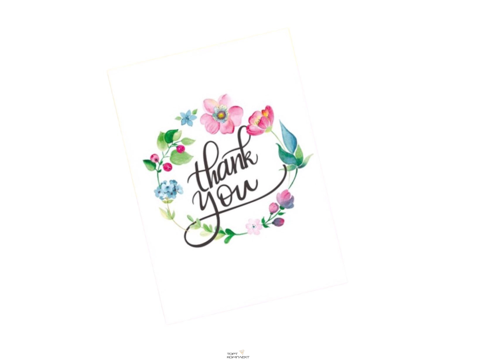 Открытка на каждый день Thank you, 7.5 × 10.5 см 20шт