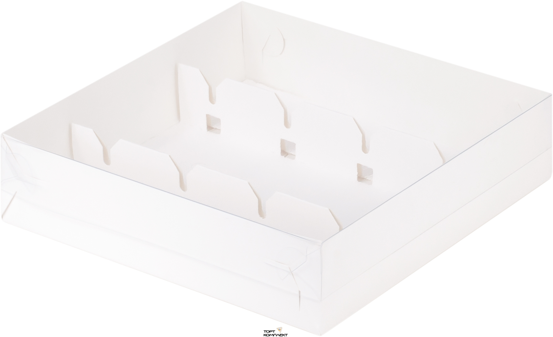 Коробка под 8 кейк-попсов  20/20/5см Белая