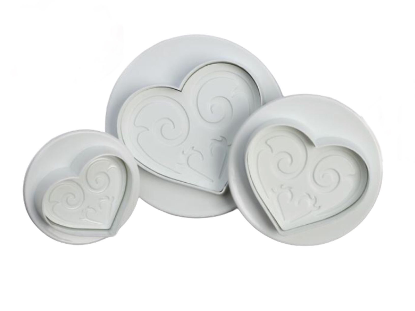 Набор плунжеров кондитерских 4 шт "Сердце" 