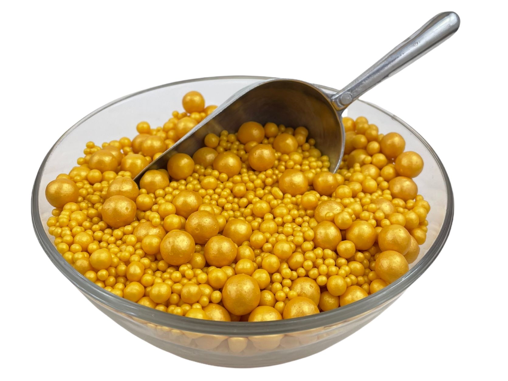 Посыпка рисовая Блеск золото №704 50гр