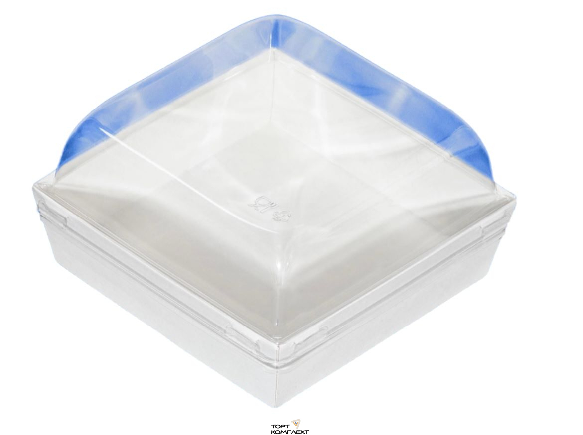 Коробка для Бенто-торта (Призма)13/13/9см Белая