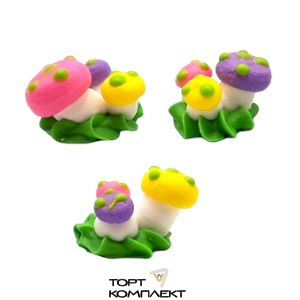 Сахарные грибочки семейка 5 шт 	