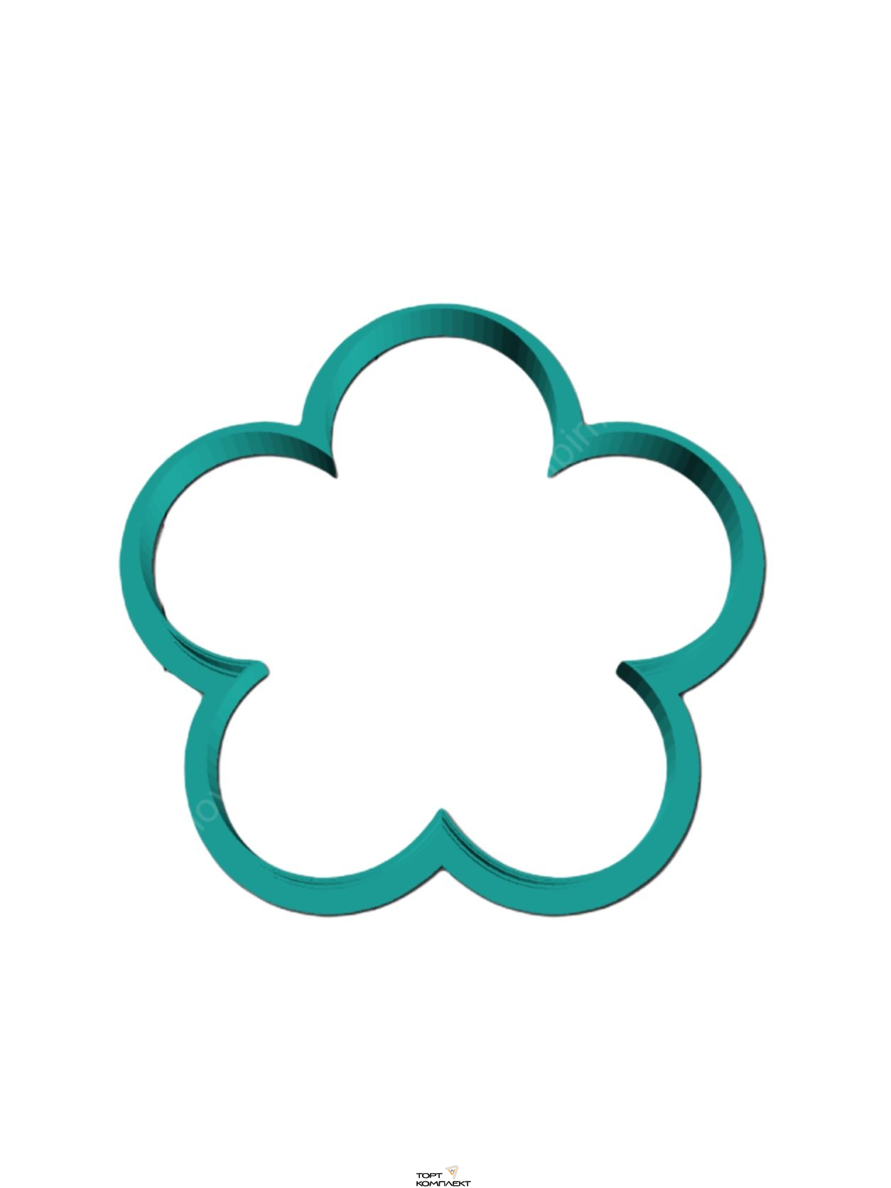 Форма   для пряников  "Цветок 5 лепесток" 9см