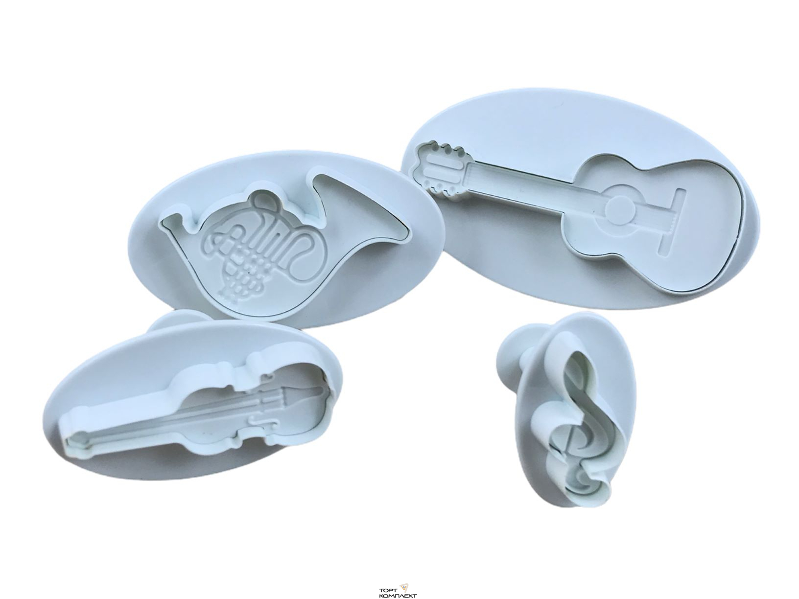 Набор плунжеров кондитерских 4 шт "Музыкальные инструменты"