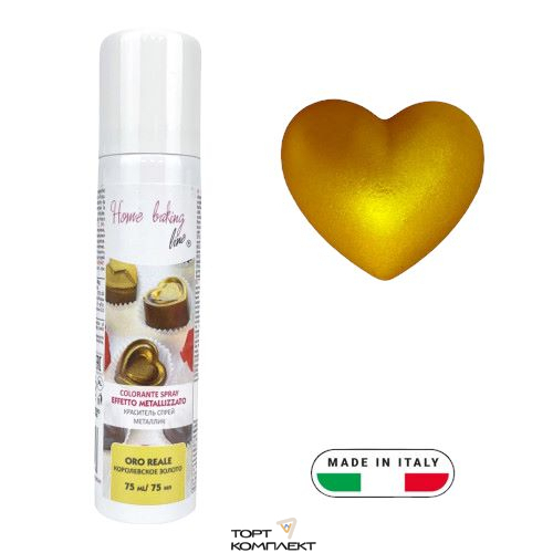 Краситель-спрей металлик Королевское  Золото 75 мл